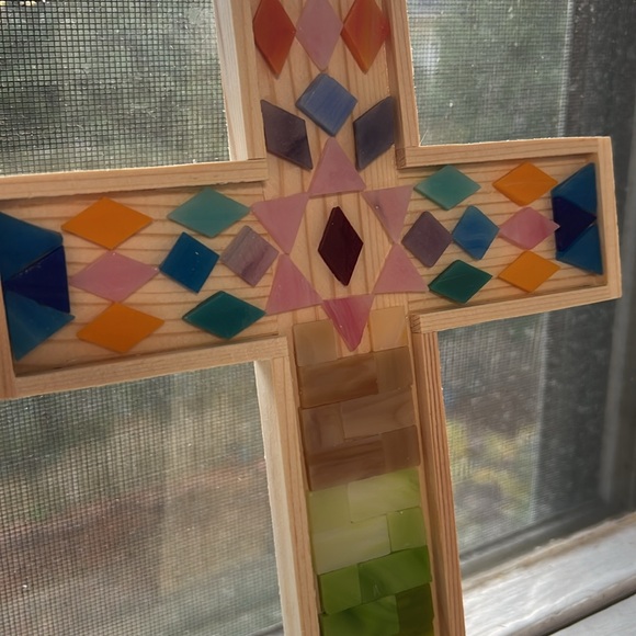 Multicolor Mosaic Cross - Picture 3 of 5